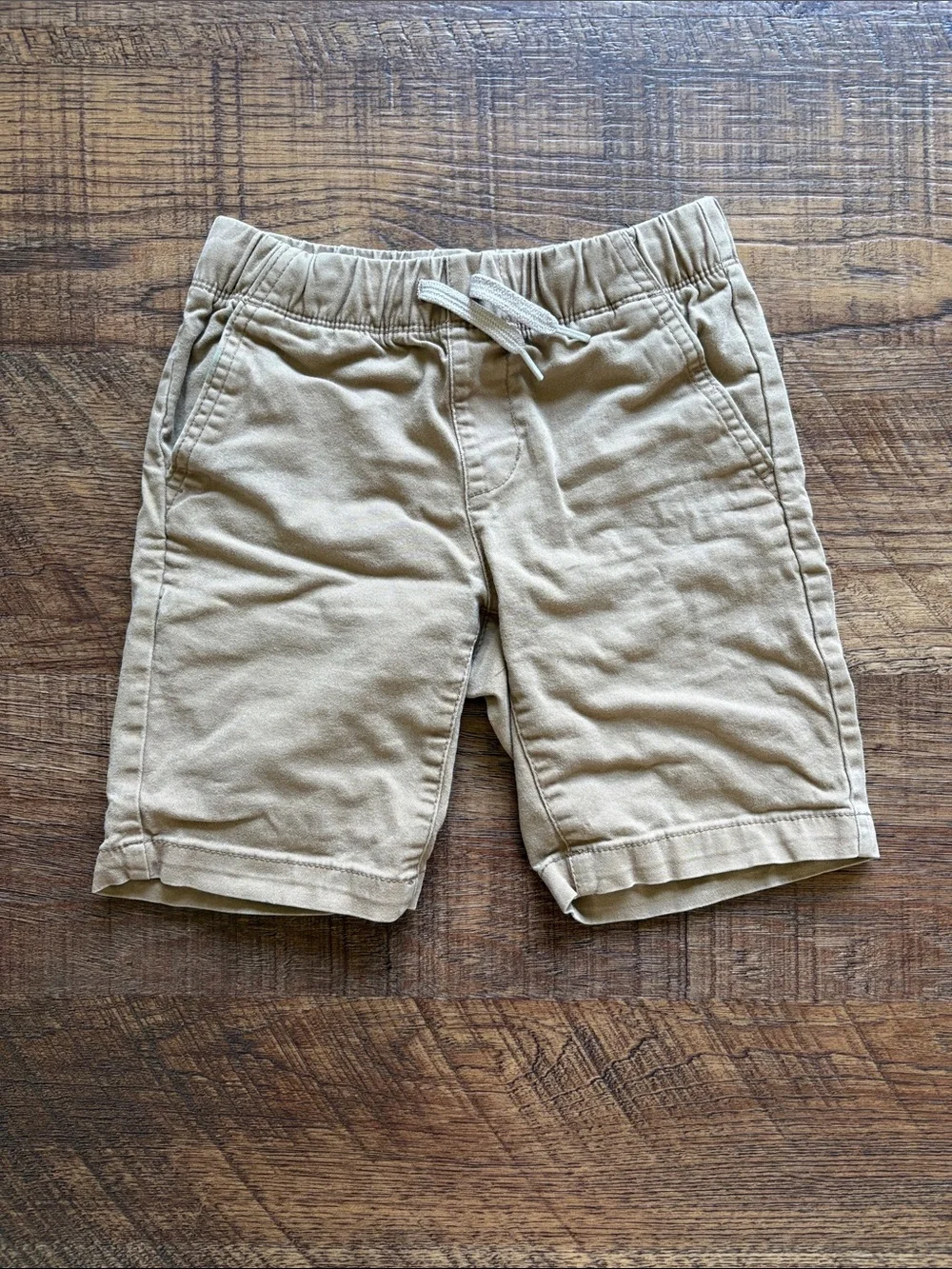 Old Navy Boys Khaki Drawstring Pull-On Shorts